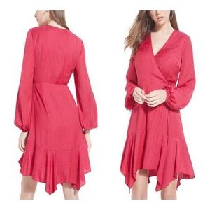 New GUESS Womens Pink Paisley Long Sleeve Dress SZ S